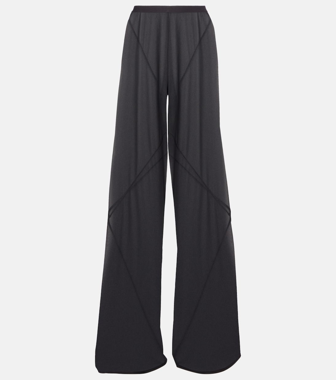 Pantaloni a gamba larga Farrah Bias in crêpe  | Rick Owens