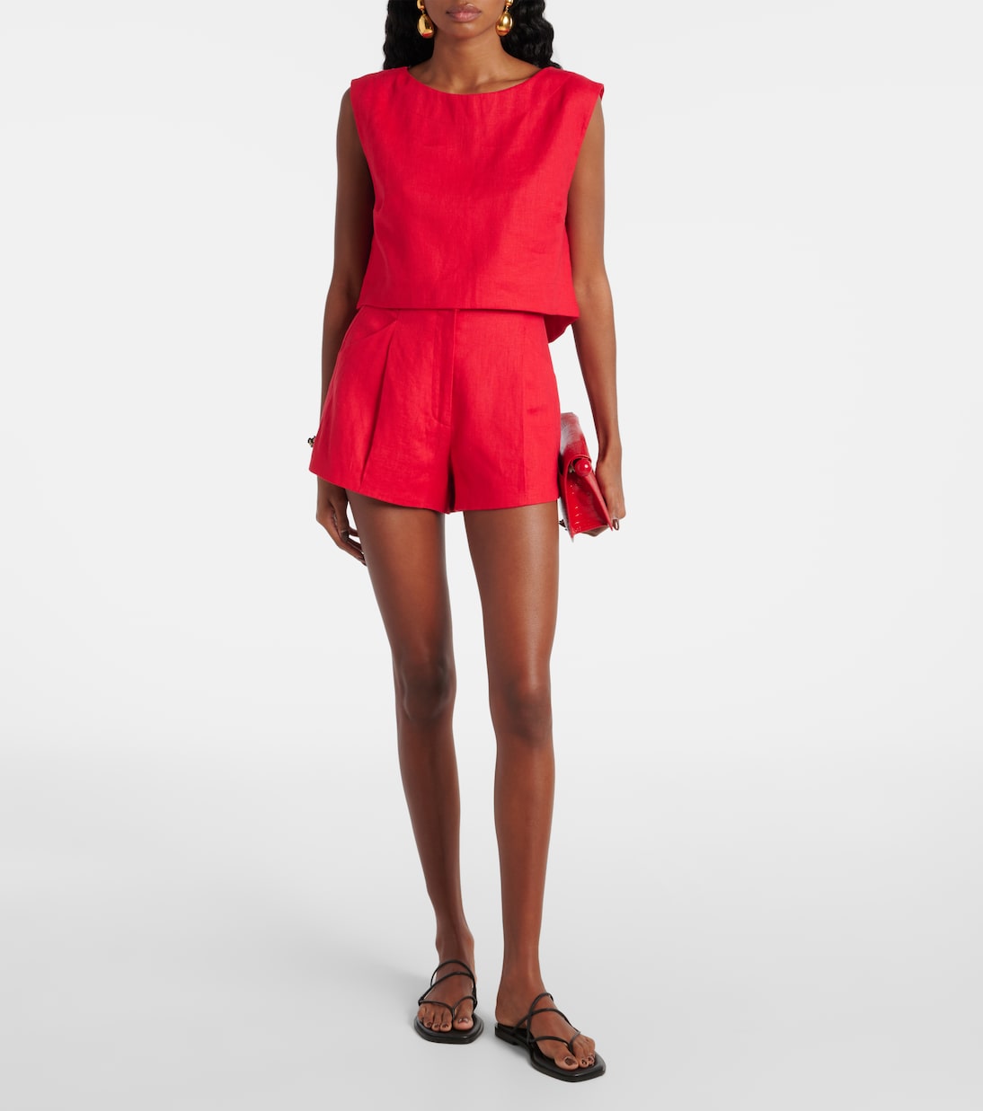 Martina linen crop top | Posse