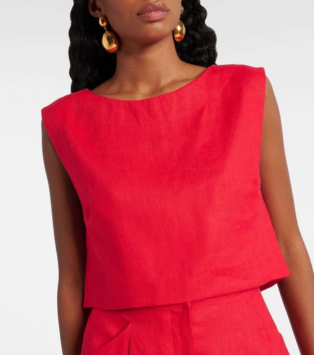 Martina linen crop top | Posse