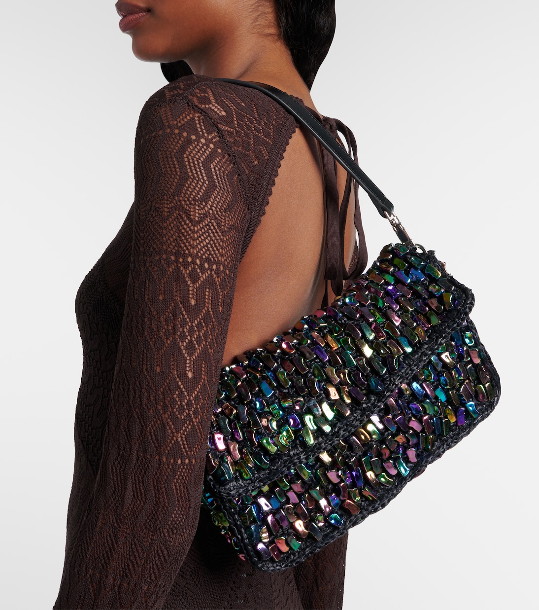 Verzierte Schultertasche Timmy | Staud