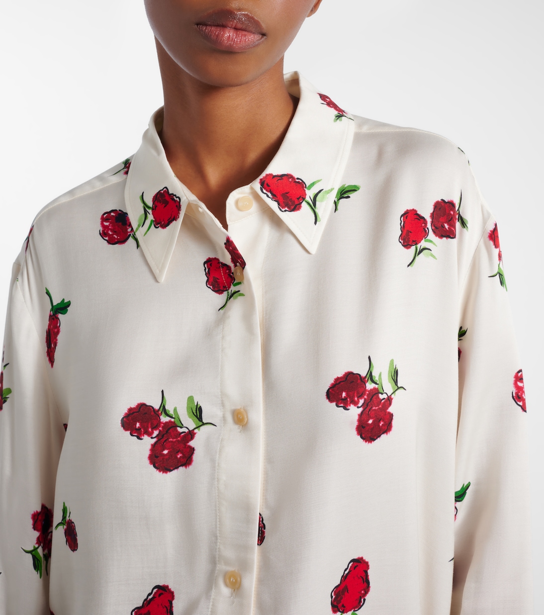Camicia Argo in twill con stampa | Khaite