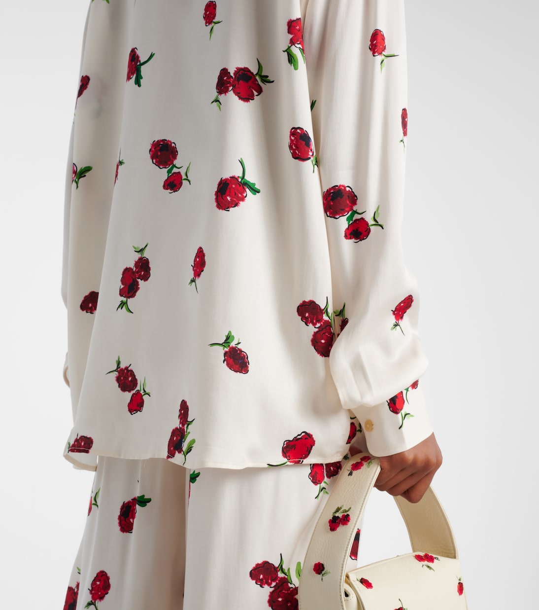 Camicia Argo in twill con stampa | Khaite