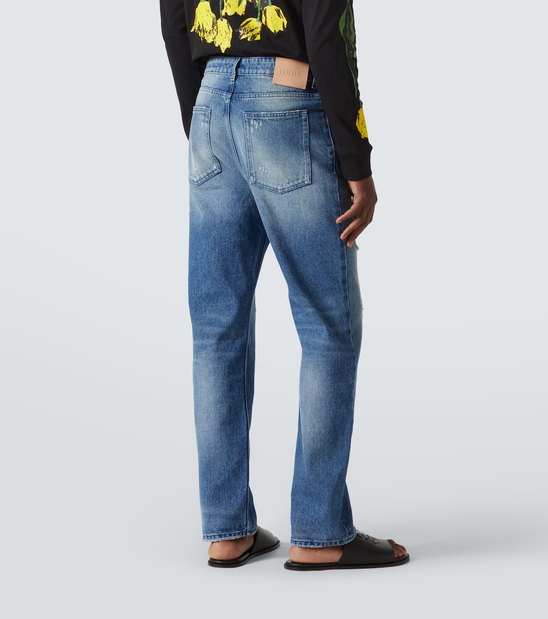 Jeans rectos con patchwork | Loewe