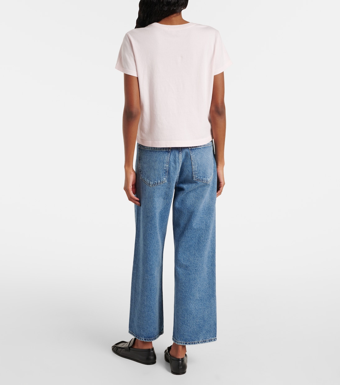 T-shirt Adine Shrunken in jersey di cotone | Agolde