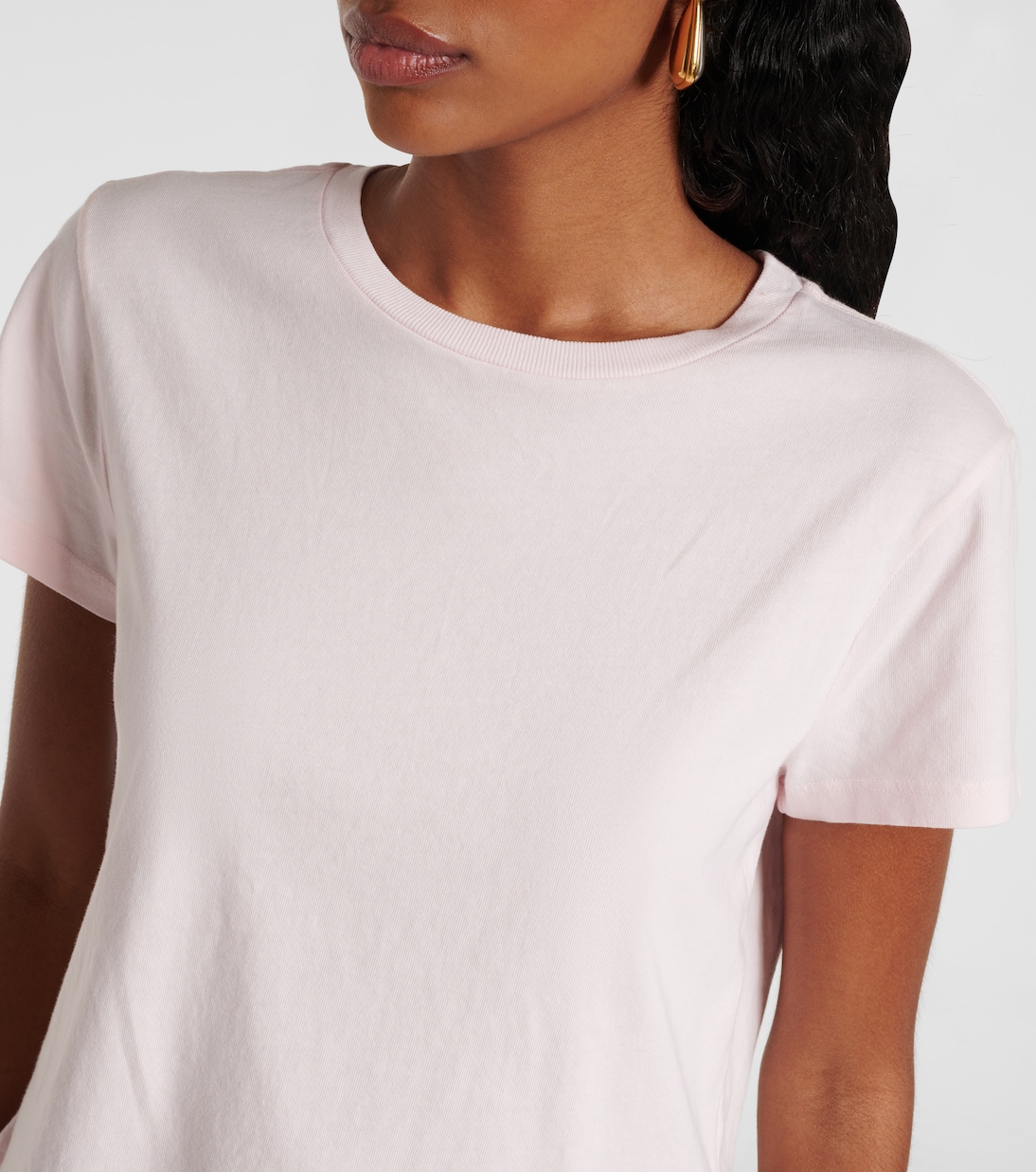T-shirt Adine Shrunken in jersey di cotone | Agolde