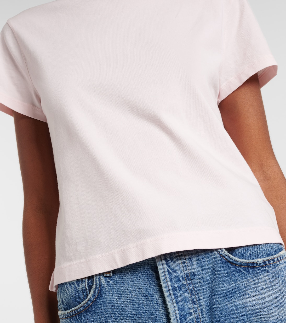 T-shirt Adine Shrunken in jersey di cotone | Agolde