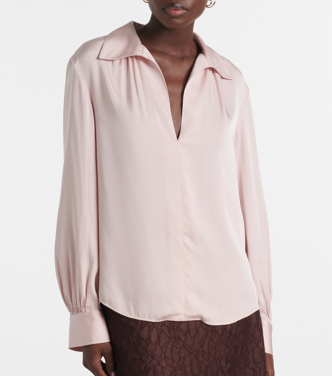 Silk-blend blouse | Vince