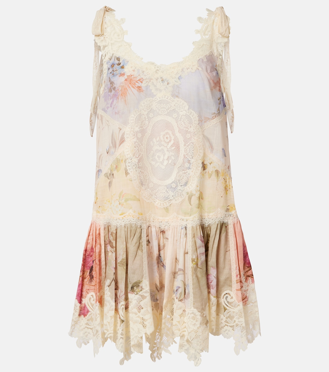 Cascadian floral lace cotton minidress | Zimmermann