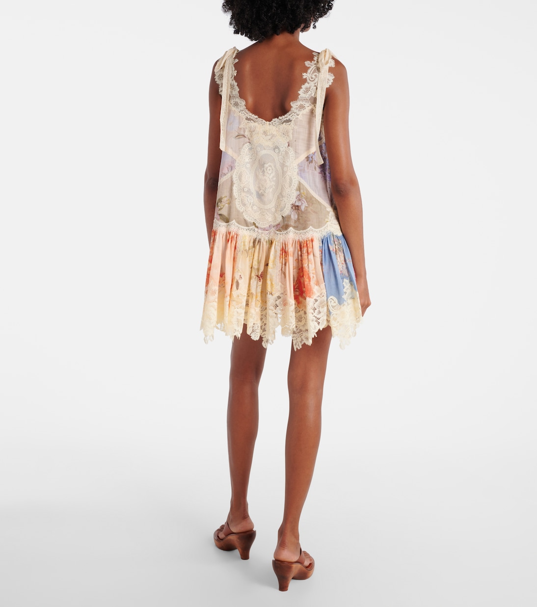 Cascadian floral lace cotton minidress | Zimmermann