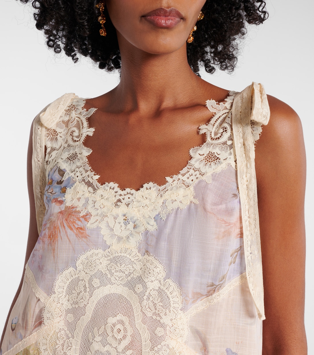 Cascadian floral lace cotton minidress | Zimmermann