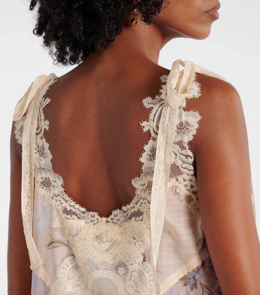 Cascadian floral lace cotton minidress | Zimmermann