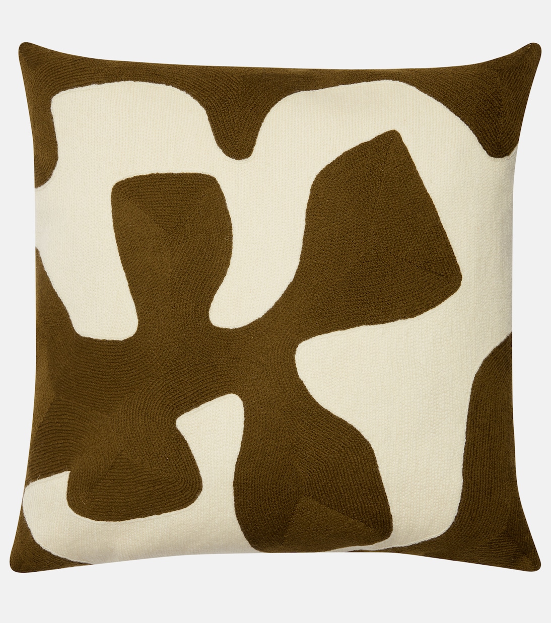 Ojai Branch wool and cotton cushion  | Jonathan Adler