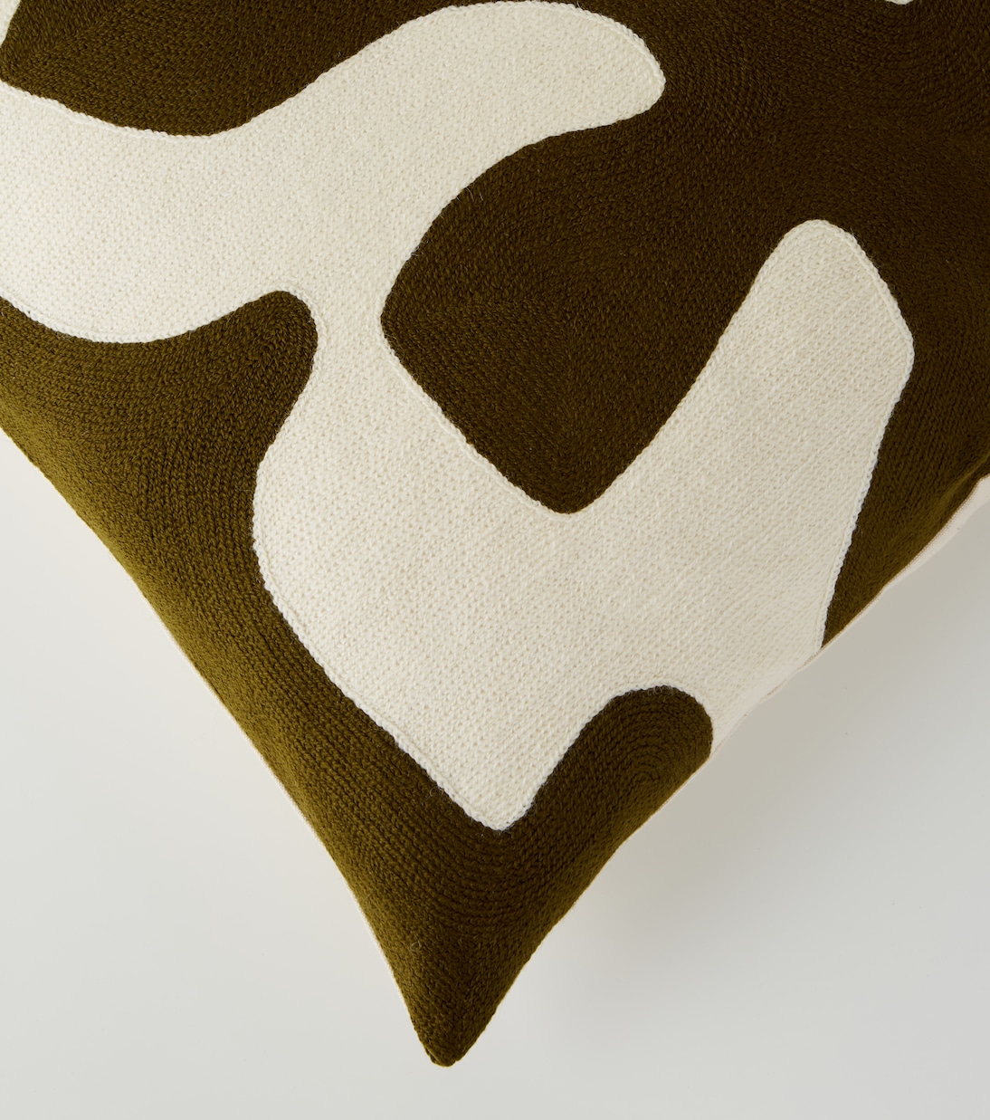 Ojai Branch wool and cotton cushion  | Jonathan Adler