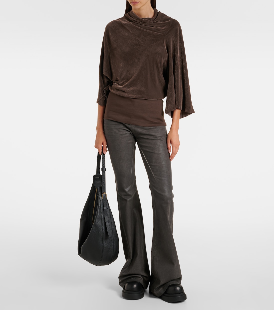 Draped crêpe top | Rick Owens