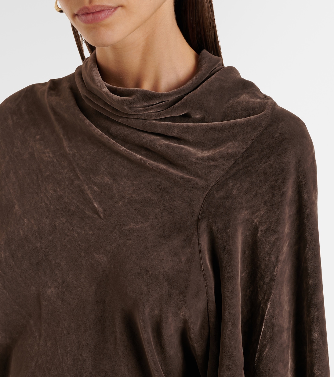 Draped crêpe top | Rick Owens