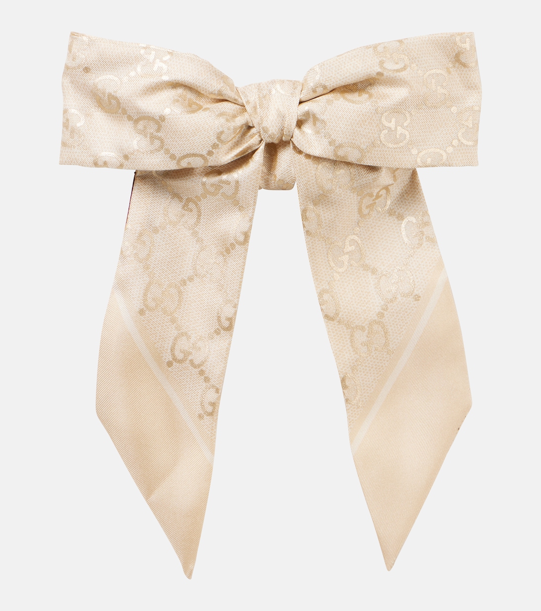 Coletero GG de seda con lazo | Gucci