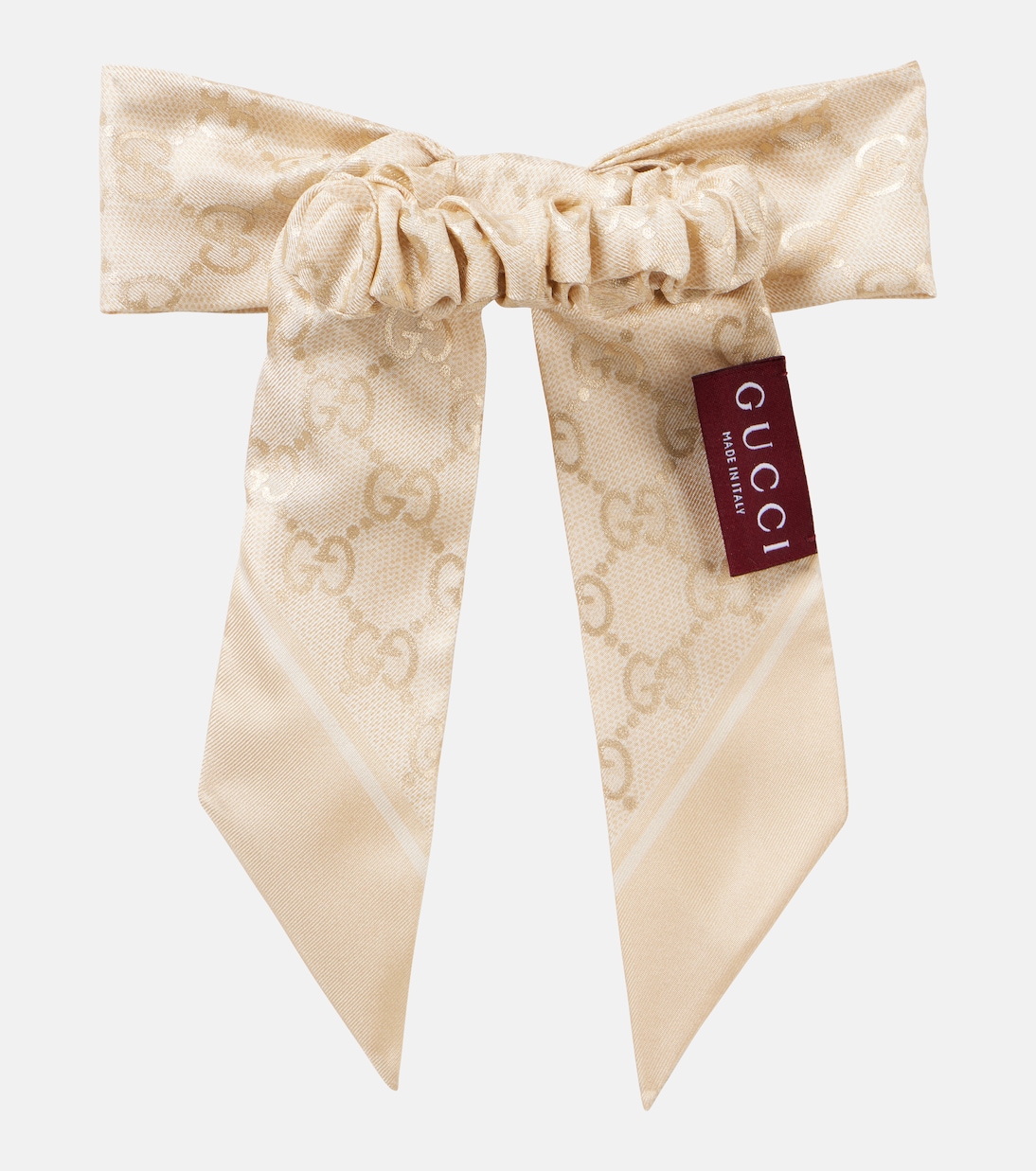 Coletero GG de seda con lazo | Gucci