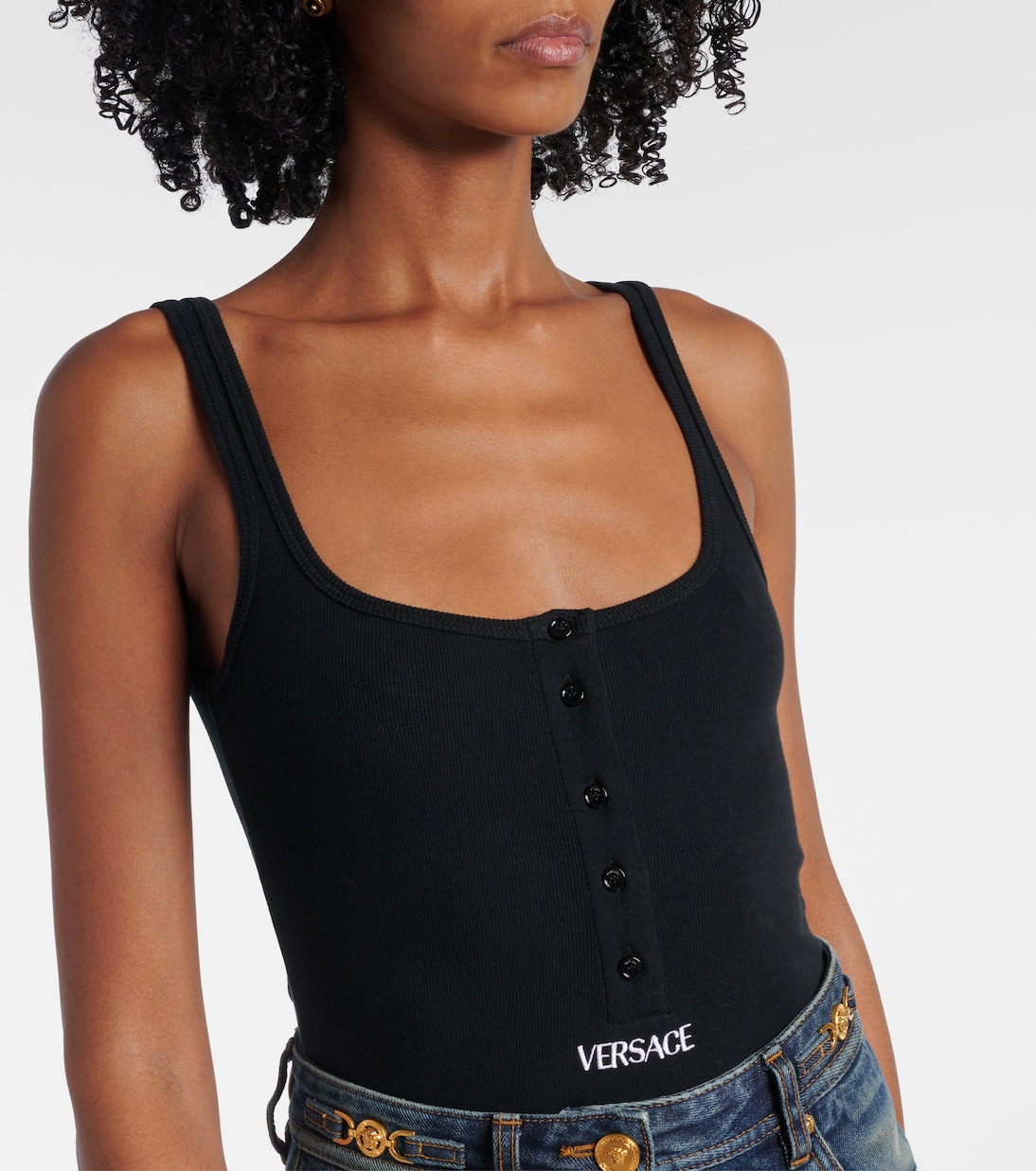Body aus Rippstrick | Versace