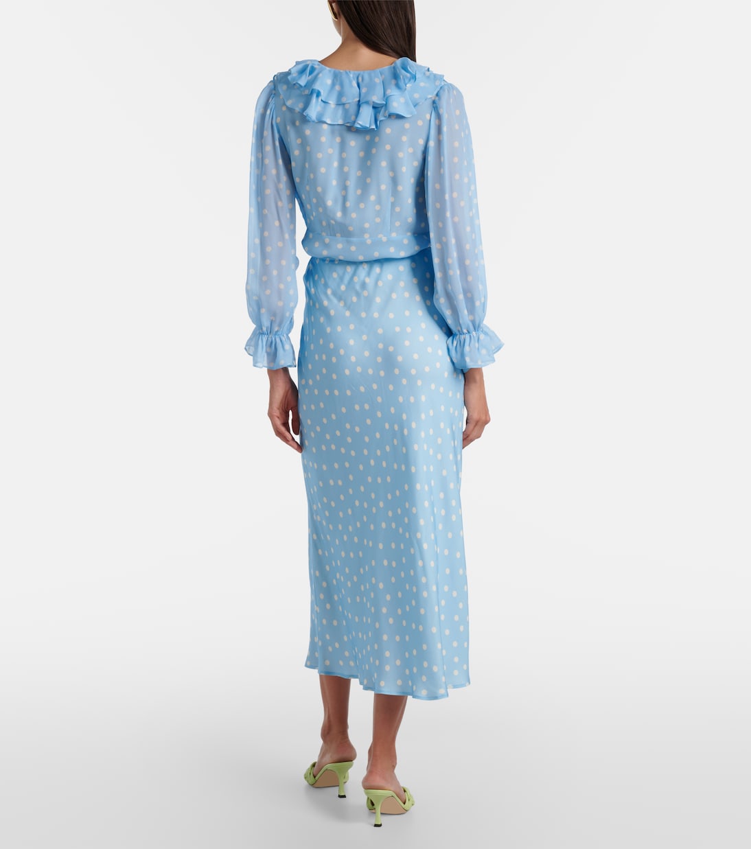 Ardith polka-dot midi skirt | Rixo