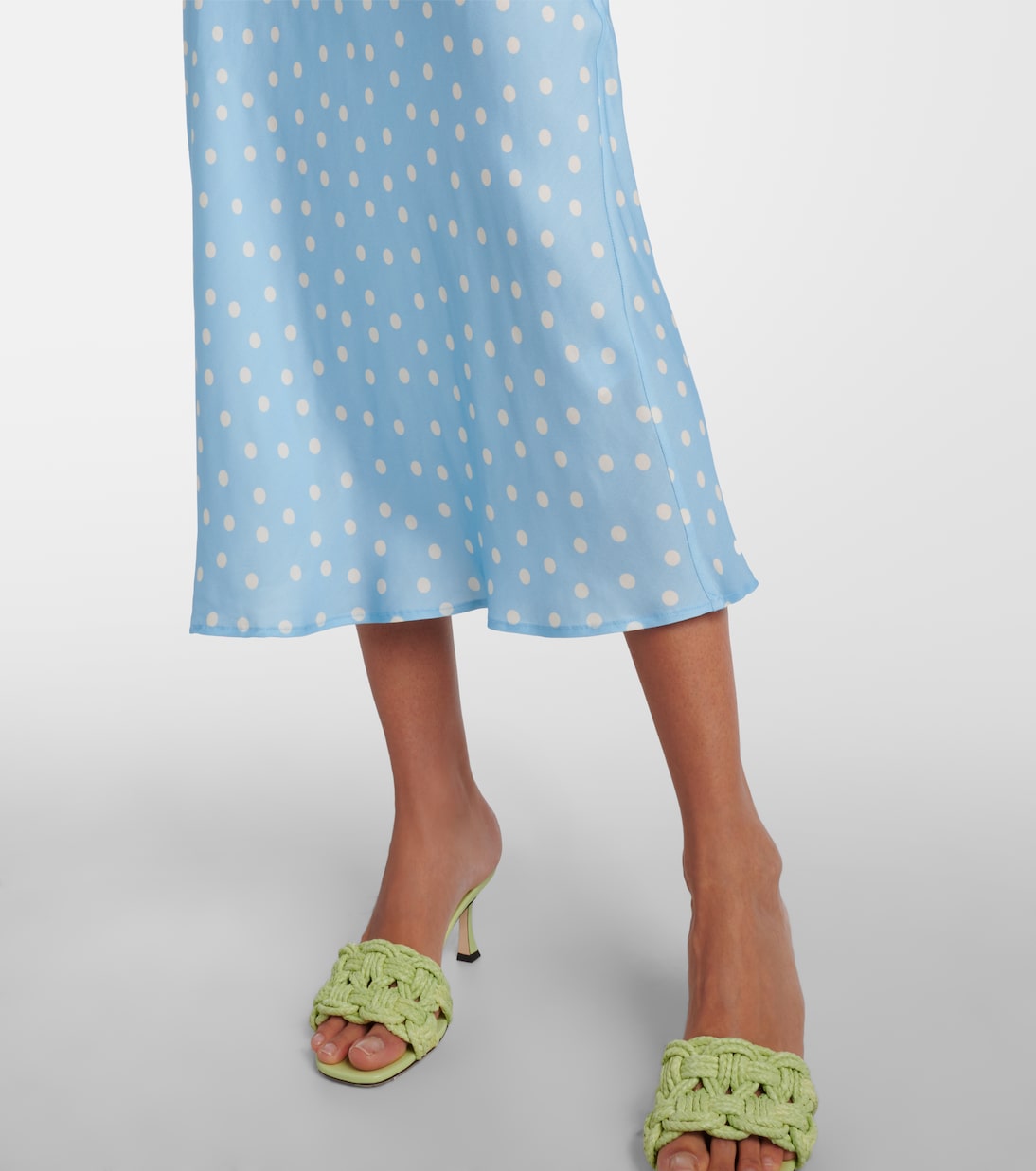Ardith polka-dot midi skirt | Rixo
