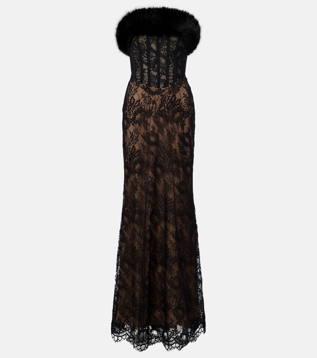 Robe longue en dentelle | Elie Saab
