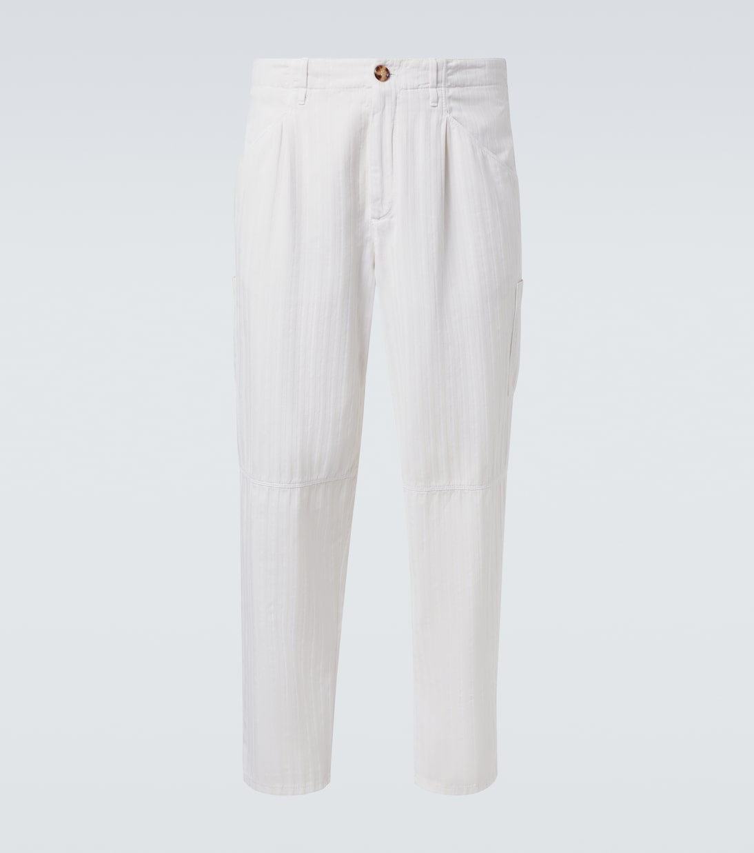 Pantalones rectos de algodón | Brunello Cucinelli