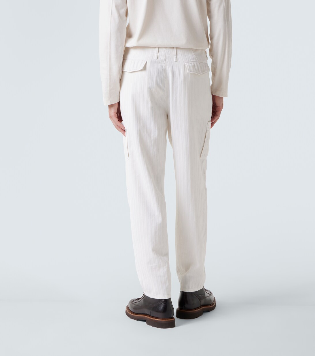 Pantalones rectos de algodón | Brunello Cucinelli