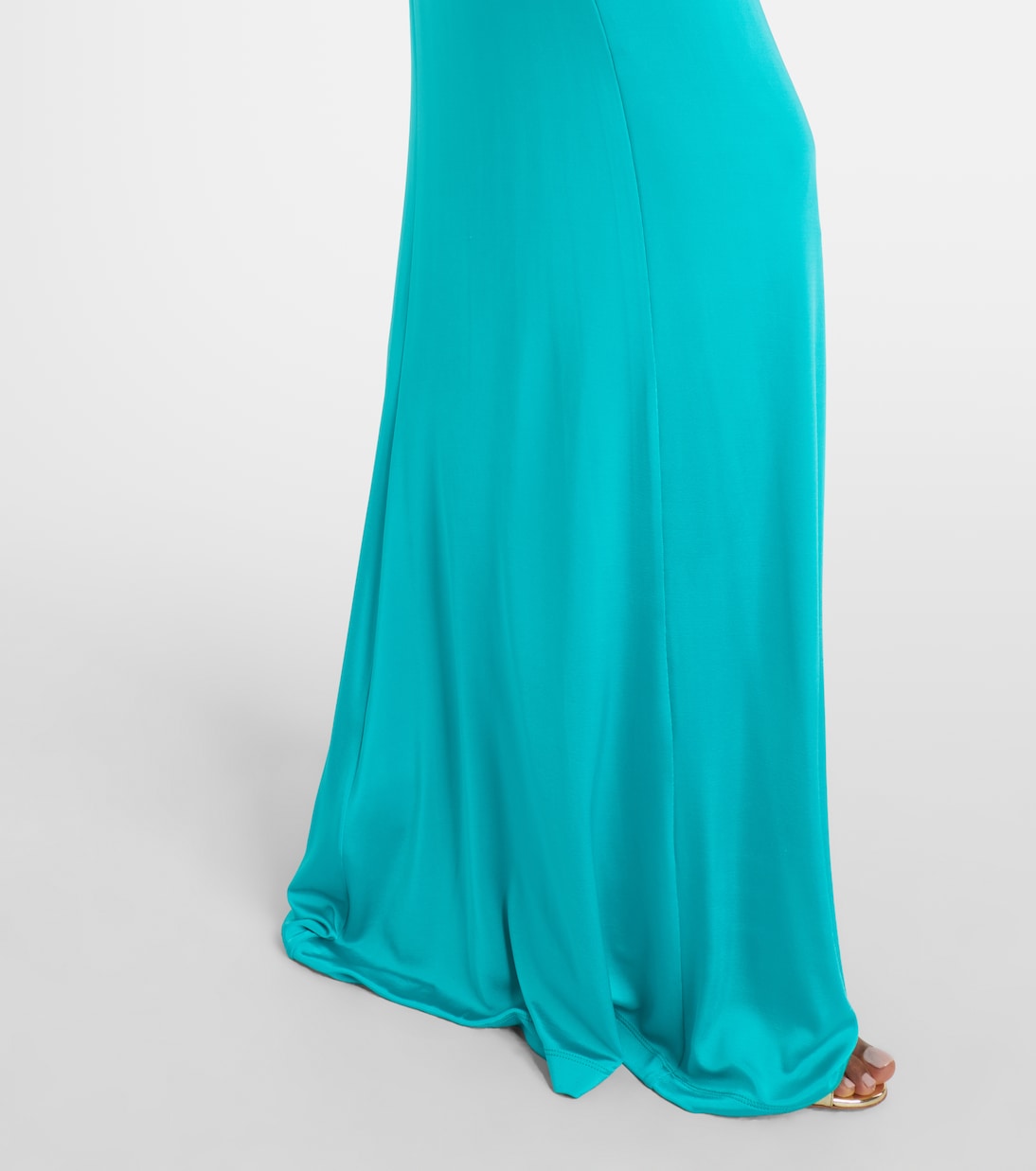 Halterneck ruched jersey gown | Carolina Herrera