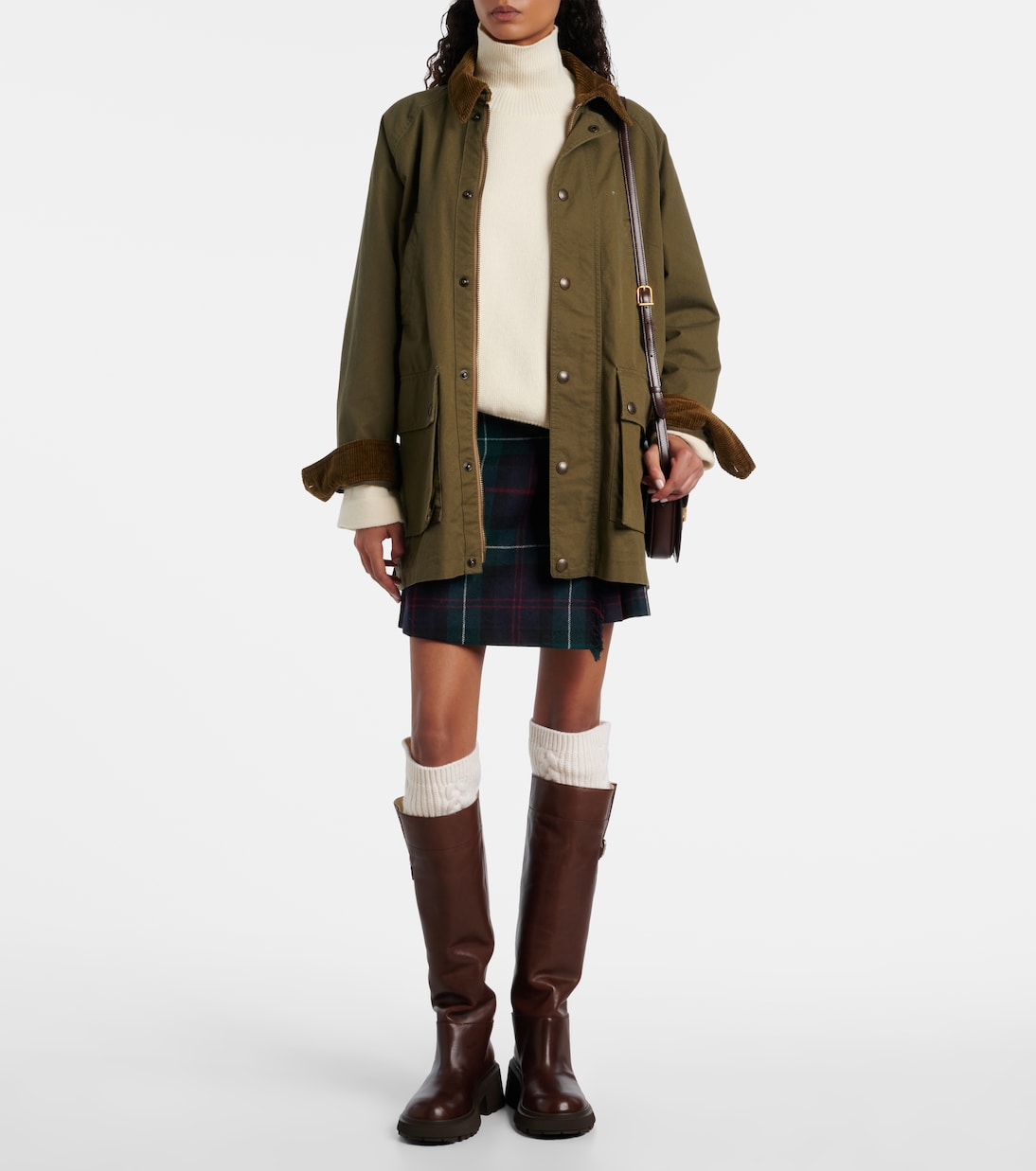 Tamsin wool and leather knee-high boots  | Jimmy Choo