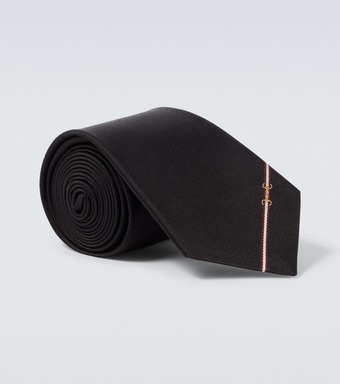 Horsebit silk jacquard tie | Gucci