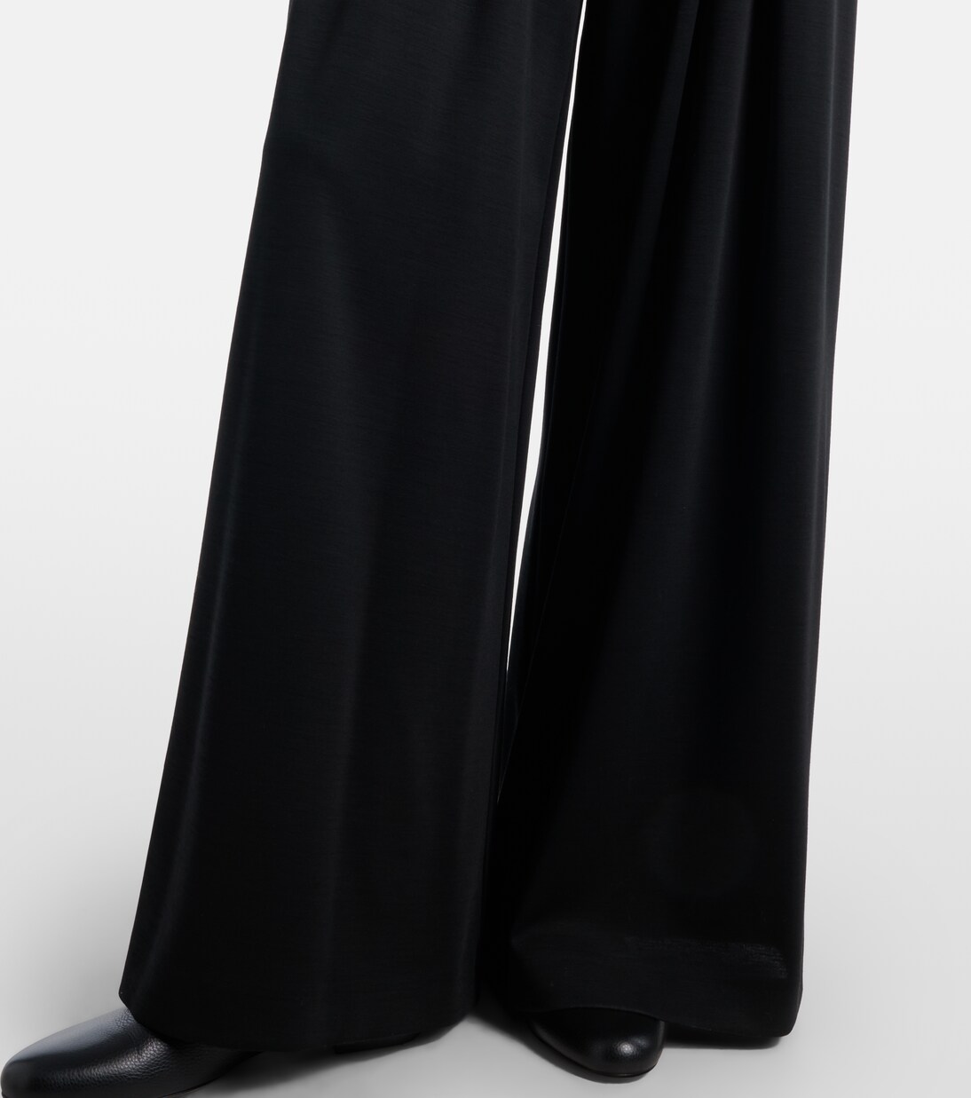Cocco virgin wool jersey wide-leg pants | Max Mara