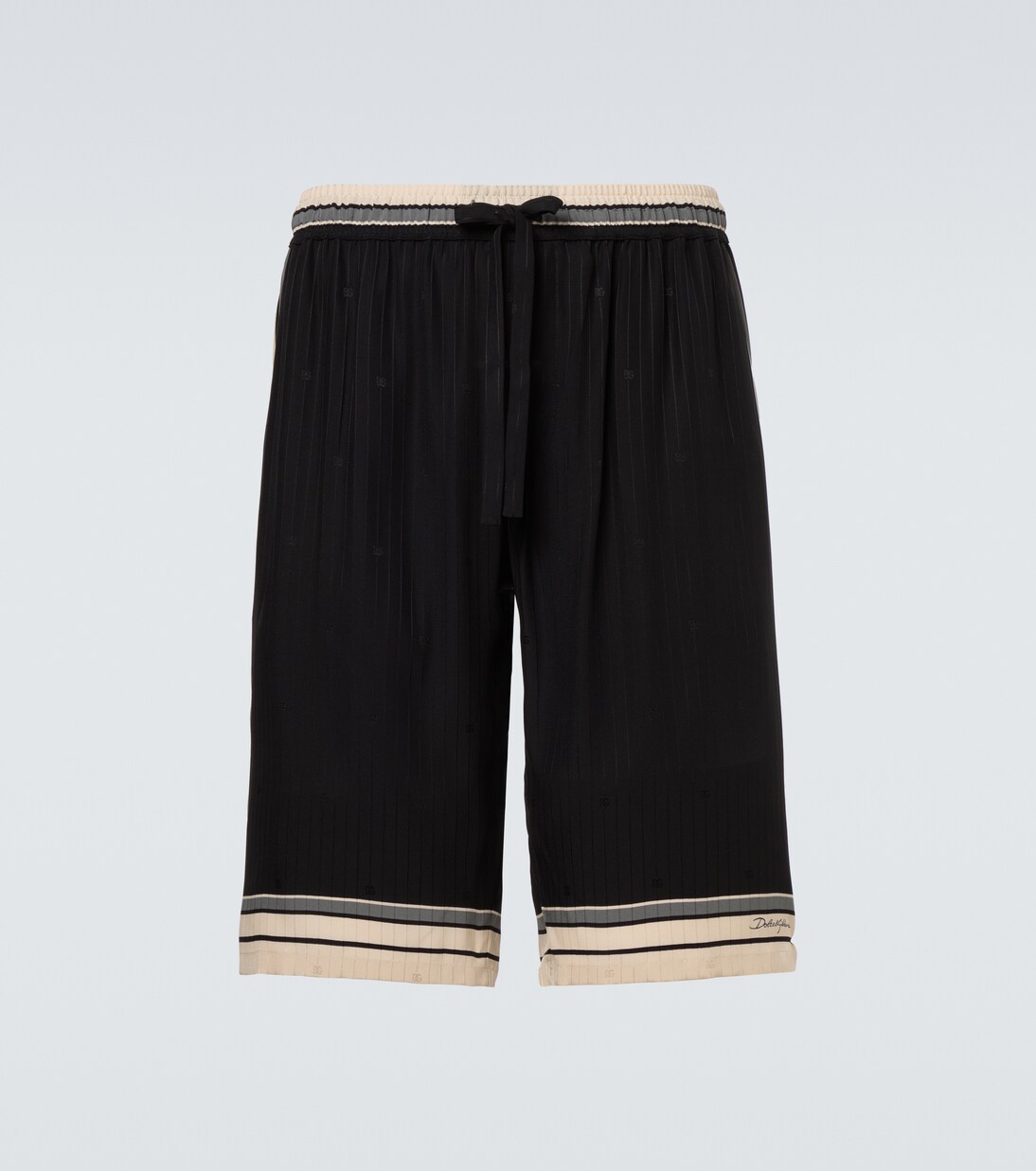 条纹真丝百慕大短裤 | Dolce&Gabbana