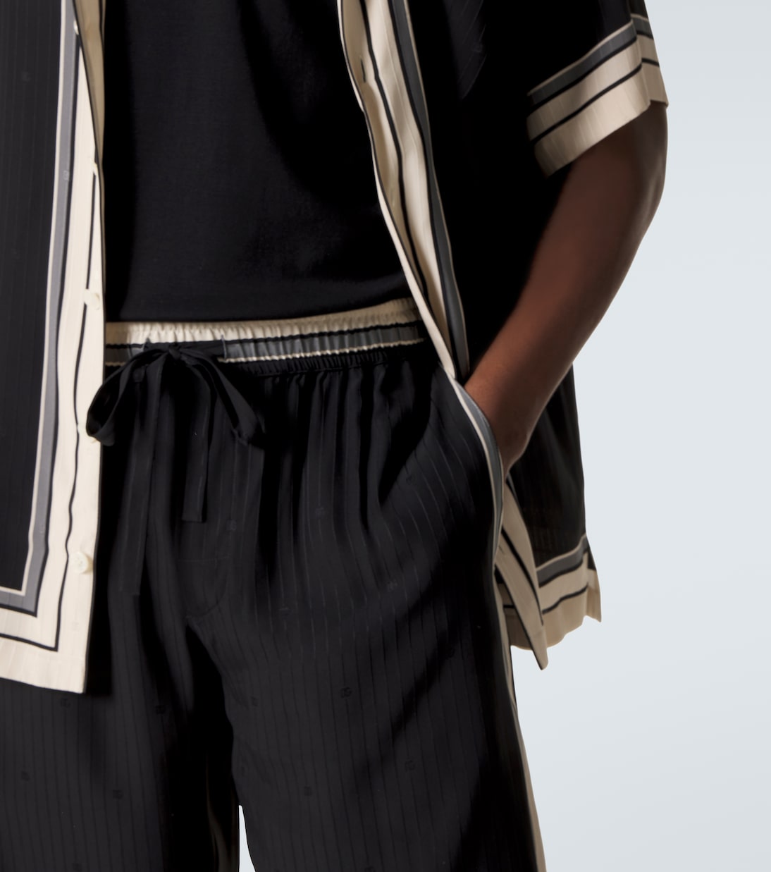 Striped silk Bermuda shorts | Dolce&Gabbana