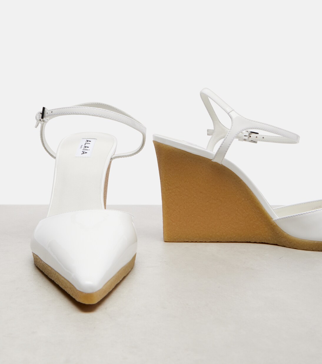 Wedges 90 aus Lackleder | Alaïa