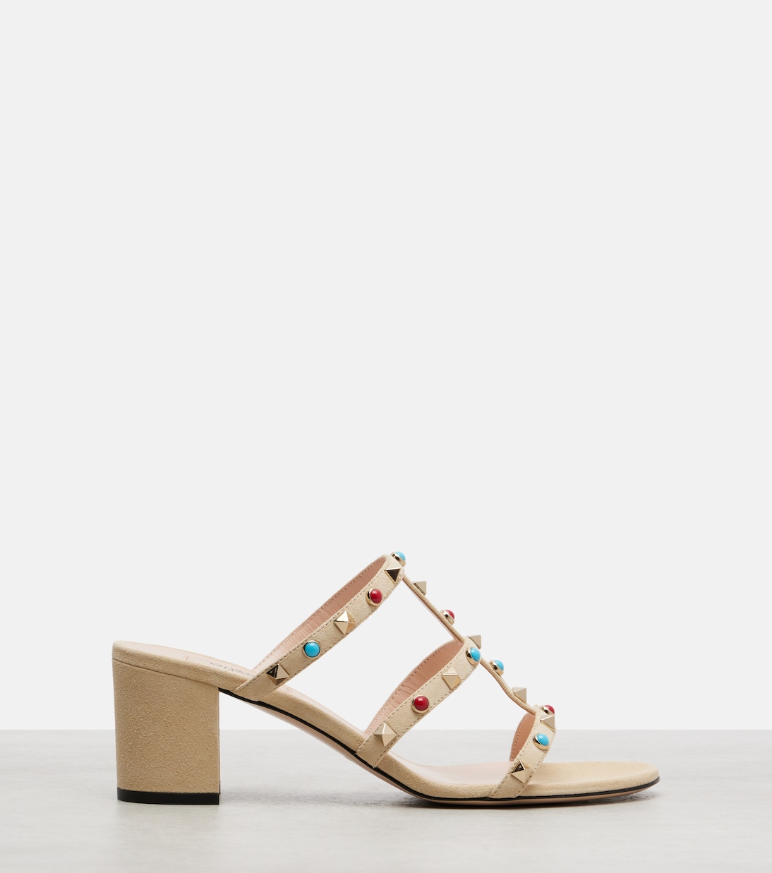 Embellished suede sandals | Valentino Garavani