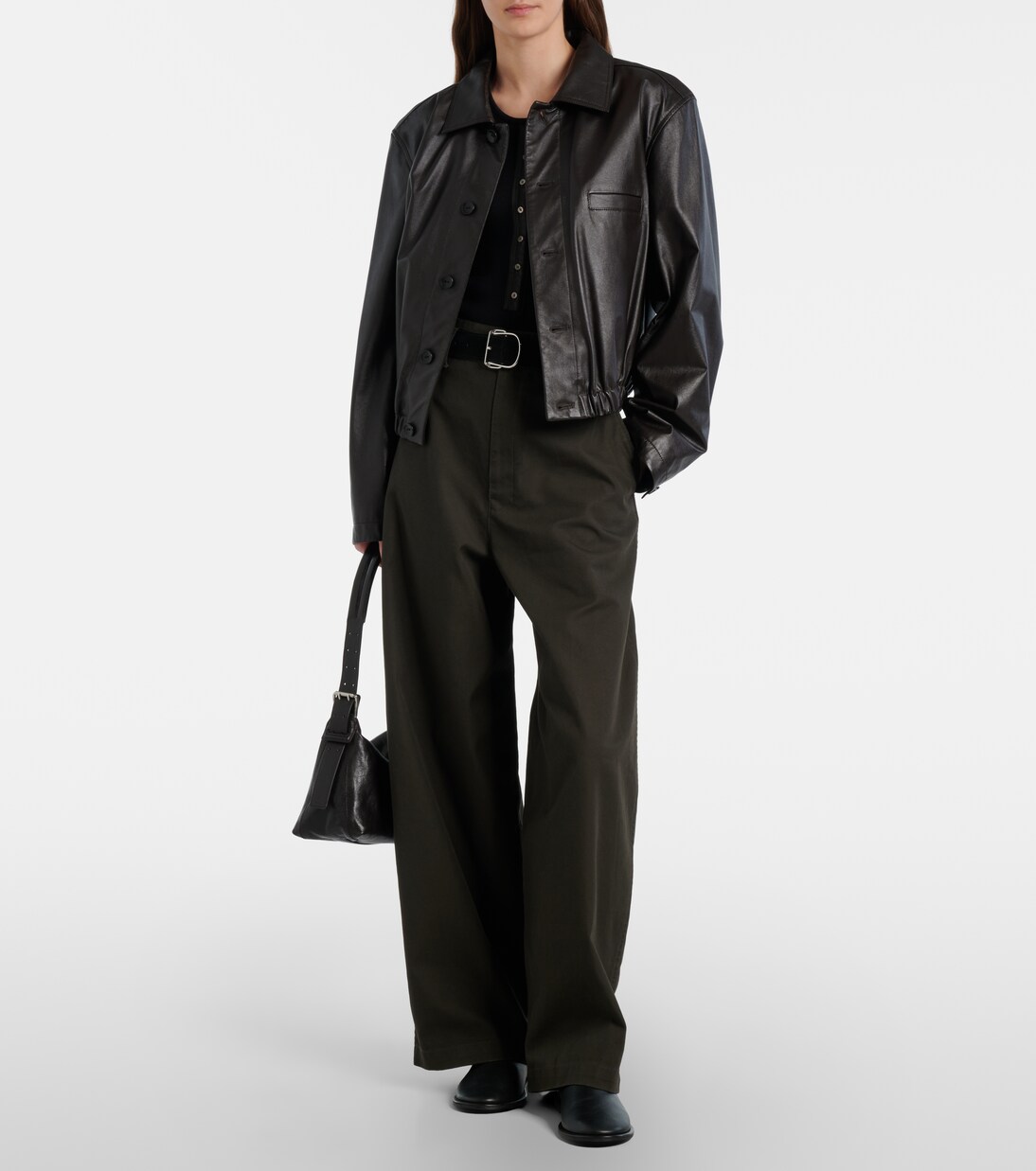 Cotton and linen Henley shirt | Lemaire