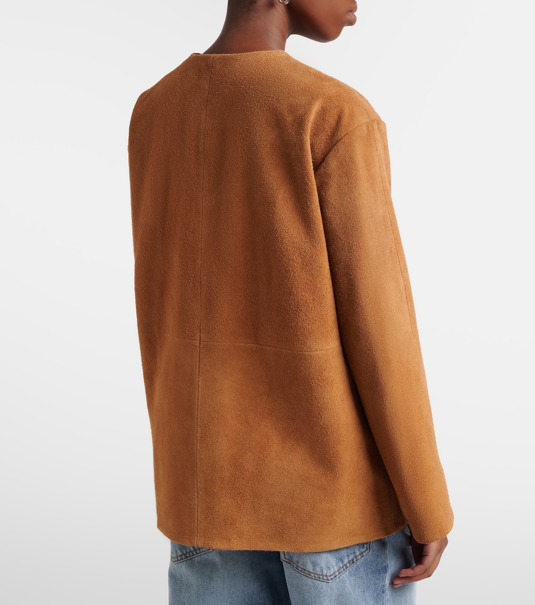 Leather-trimmed suede jacket | Róhe