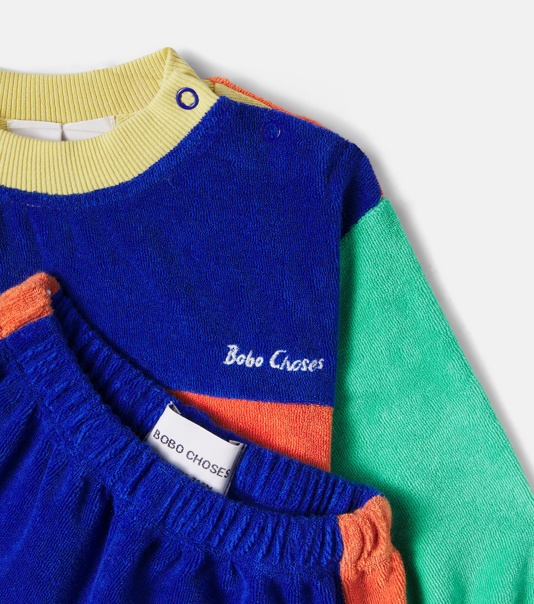 Baby cotton-blend terry sweatshirt and sweatpants set | Bobo Choses