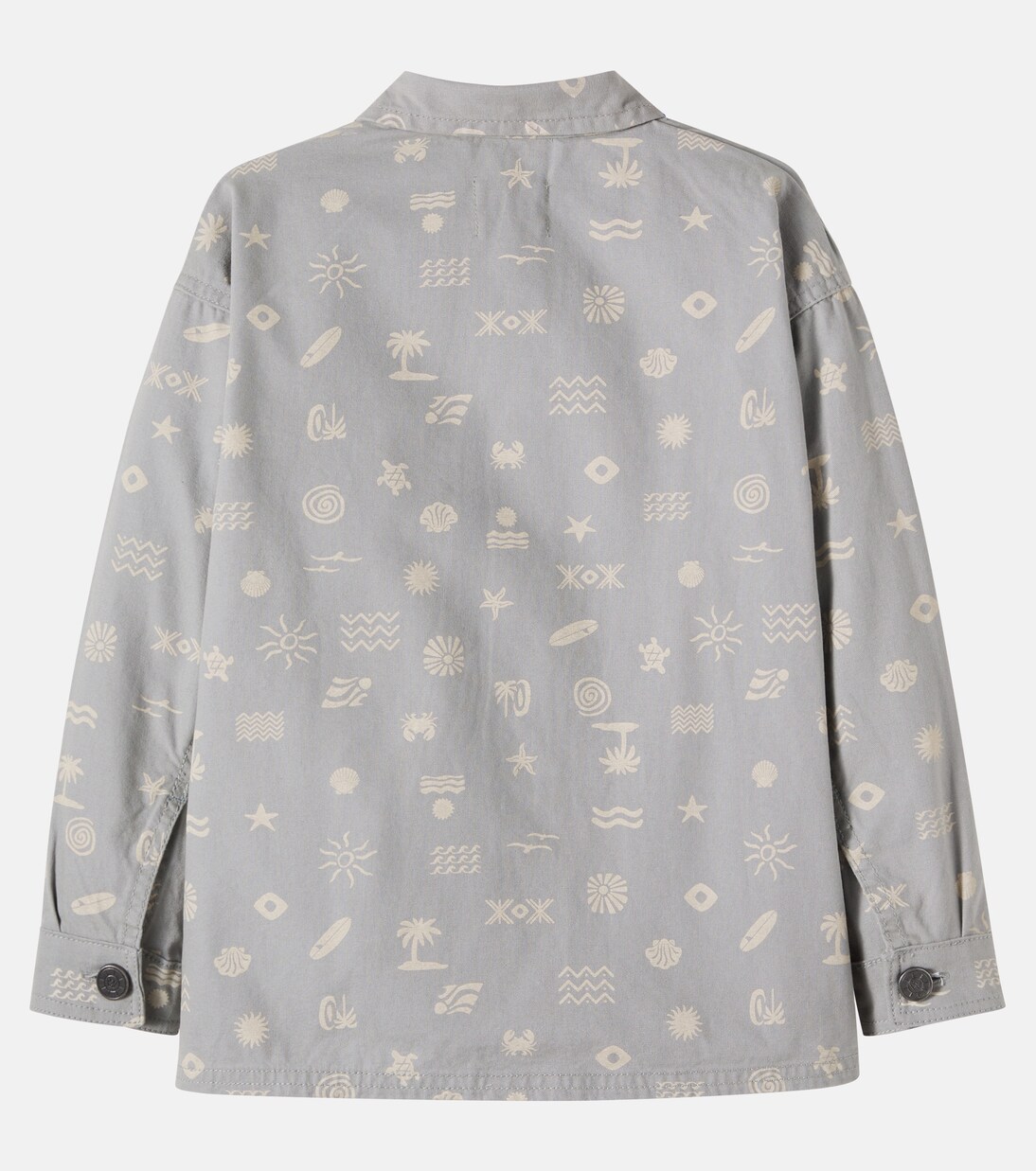 Marcel printed cotton canvas overshirt | Wheat