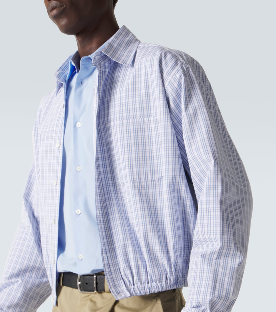 Checked cotton shirt | Prada