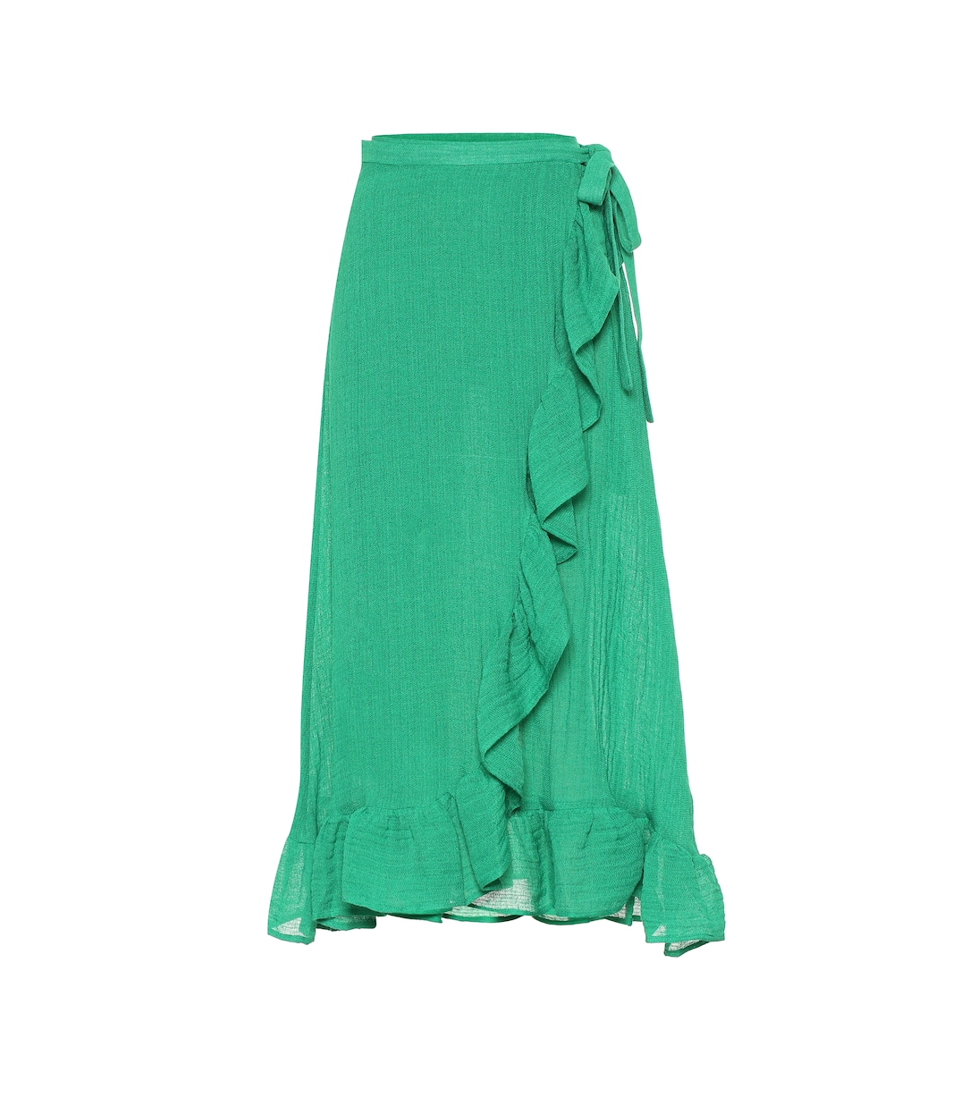 Falda wrap en mezcla de lino | Lisa Marie Fernandez