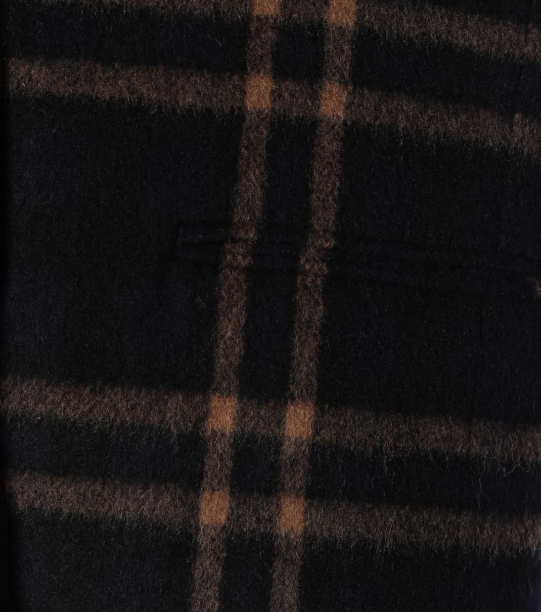 Jasmann plaid wool-blend coat | Velvet