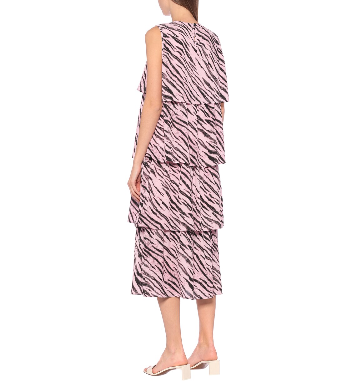 Robe midi Aija imprimée en crêpe | Baum und Pferdgarten