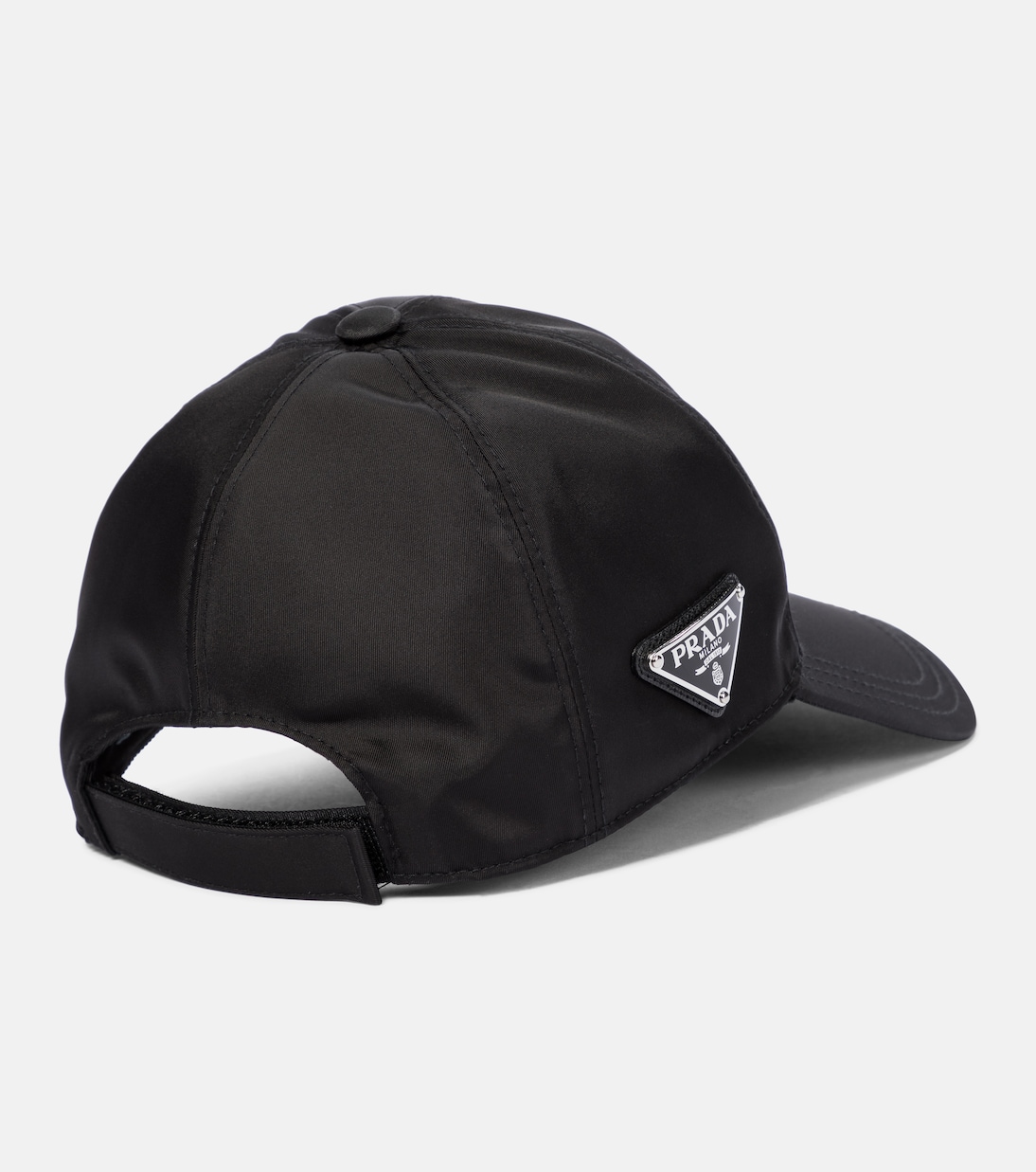 Berretto da baseball in nylon firmato PRADA per stile giovane e trendy