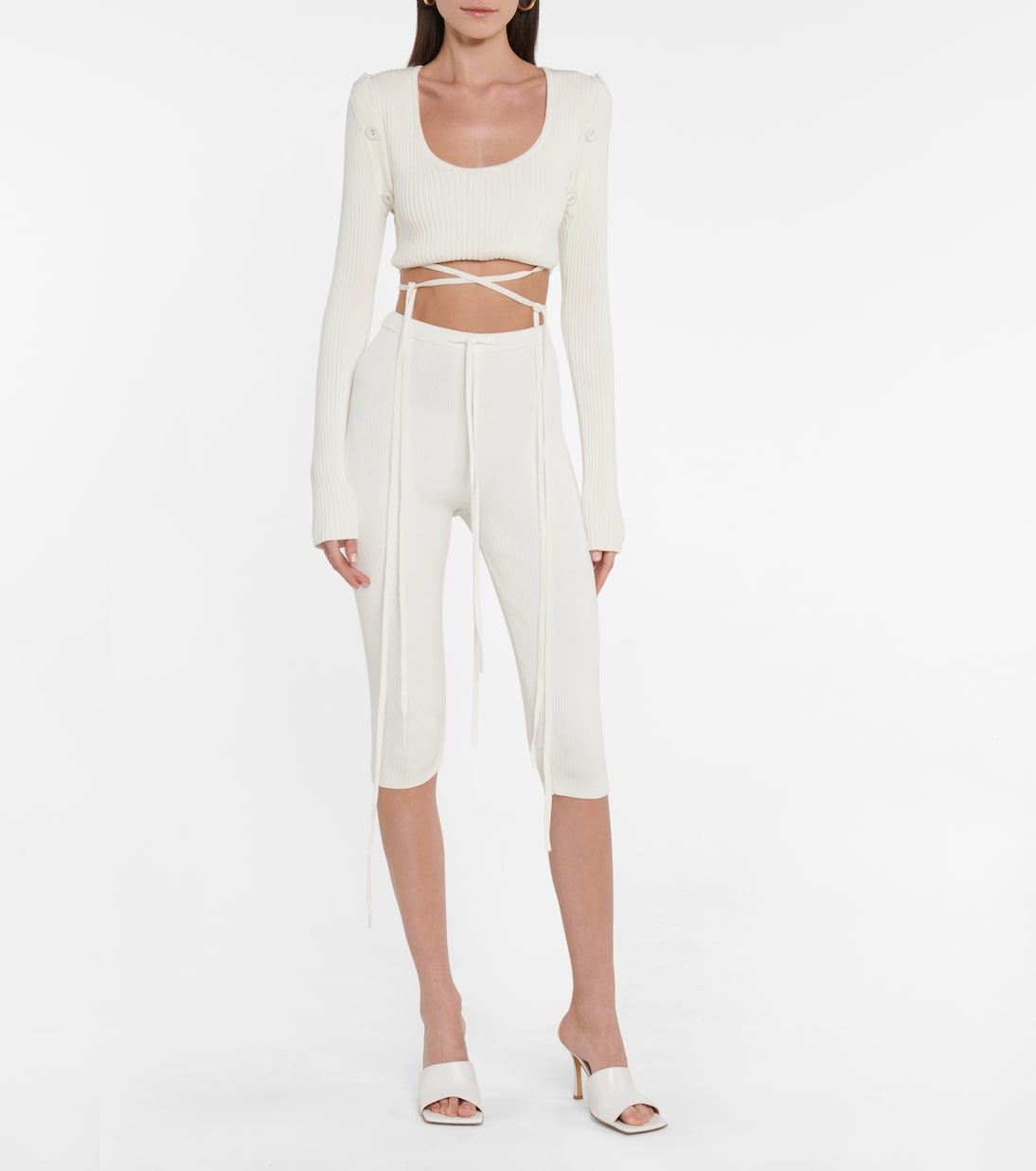 Ribbed-knit crop top | Christopher Esber