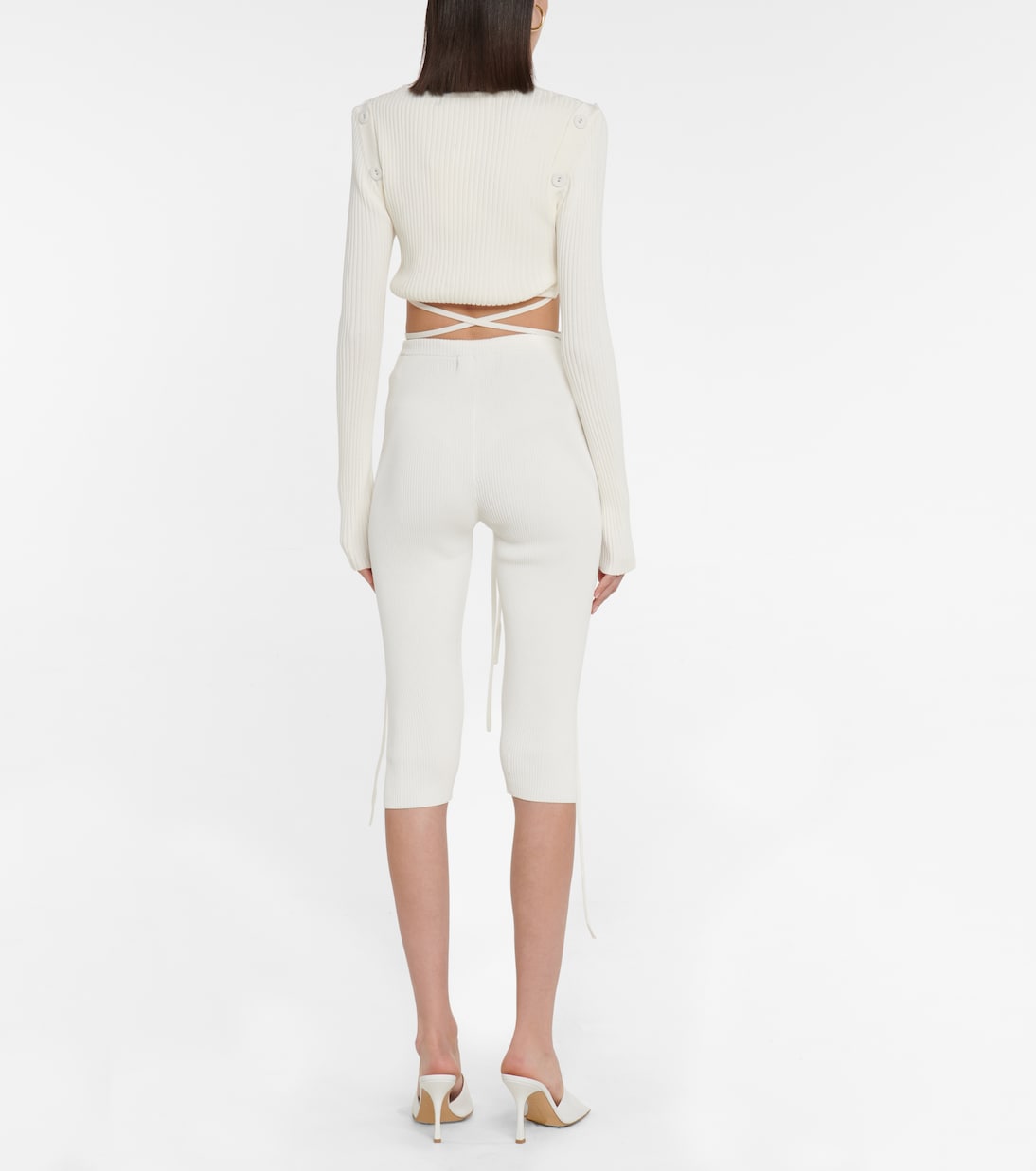 Ribbed-knit crop top | Christopher Esber
