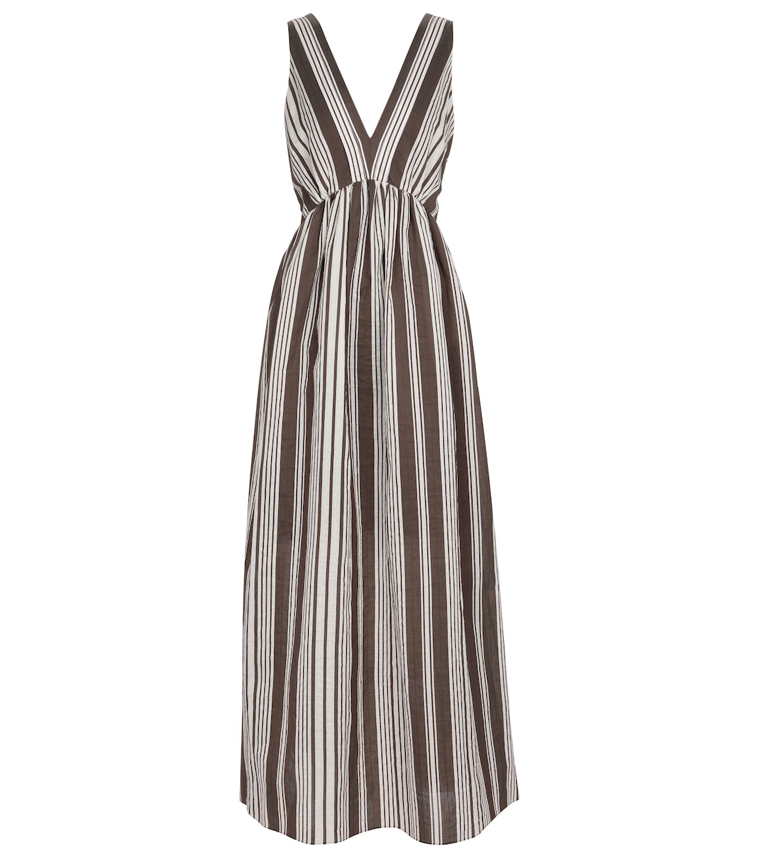 Maxikleid aus Baumwolle und Seide | Brunello Cucinelli