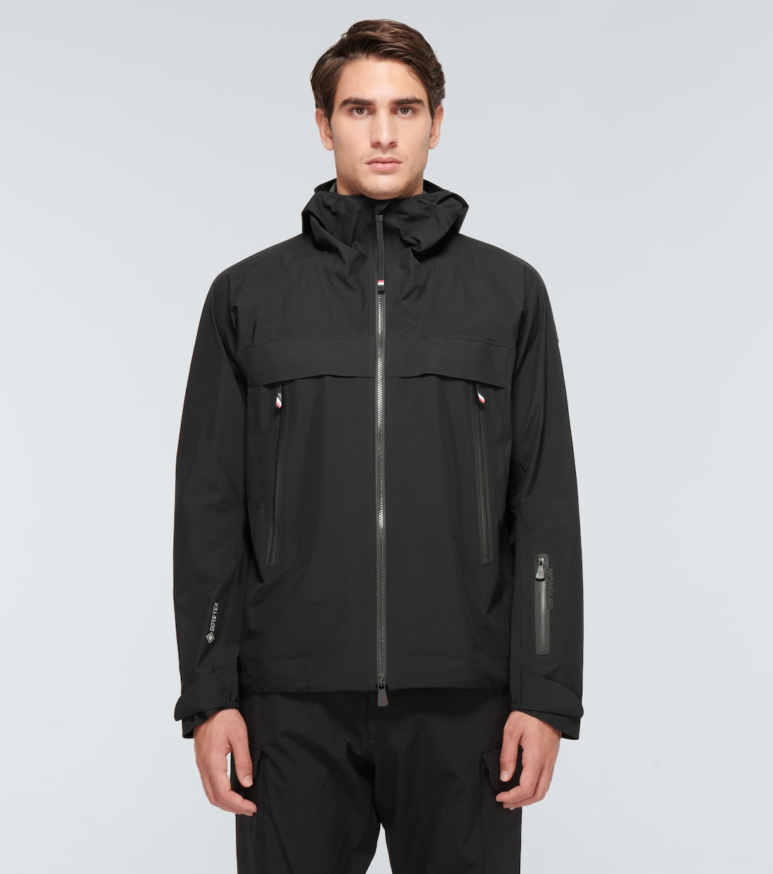 Villair GORE TEX hooded jacket in black Moncler Grenoble Mytheresa
