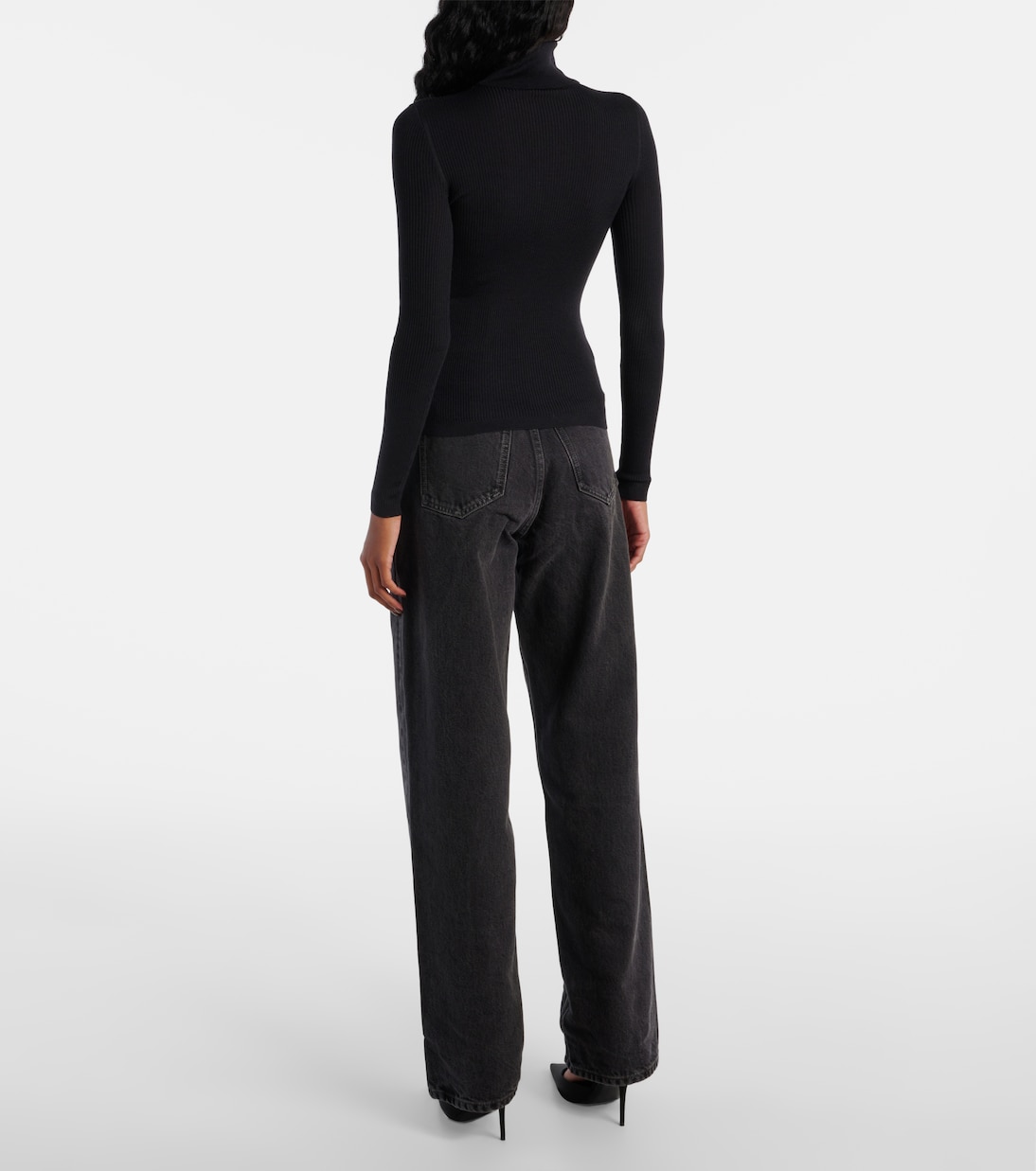 Cashmere, wool and silk turtleneck sweater | Saint Laurent
