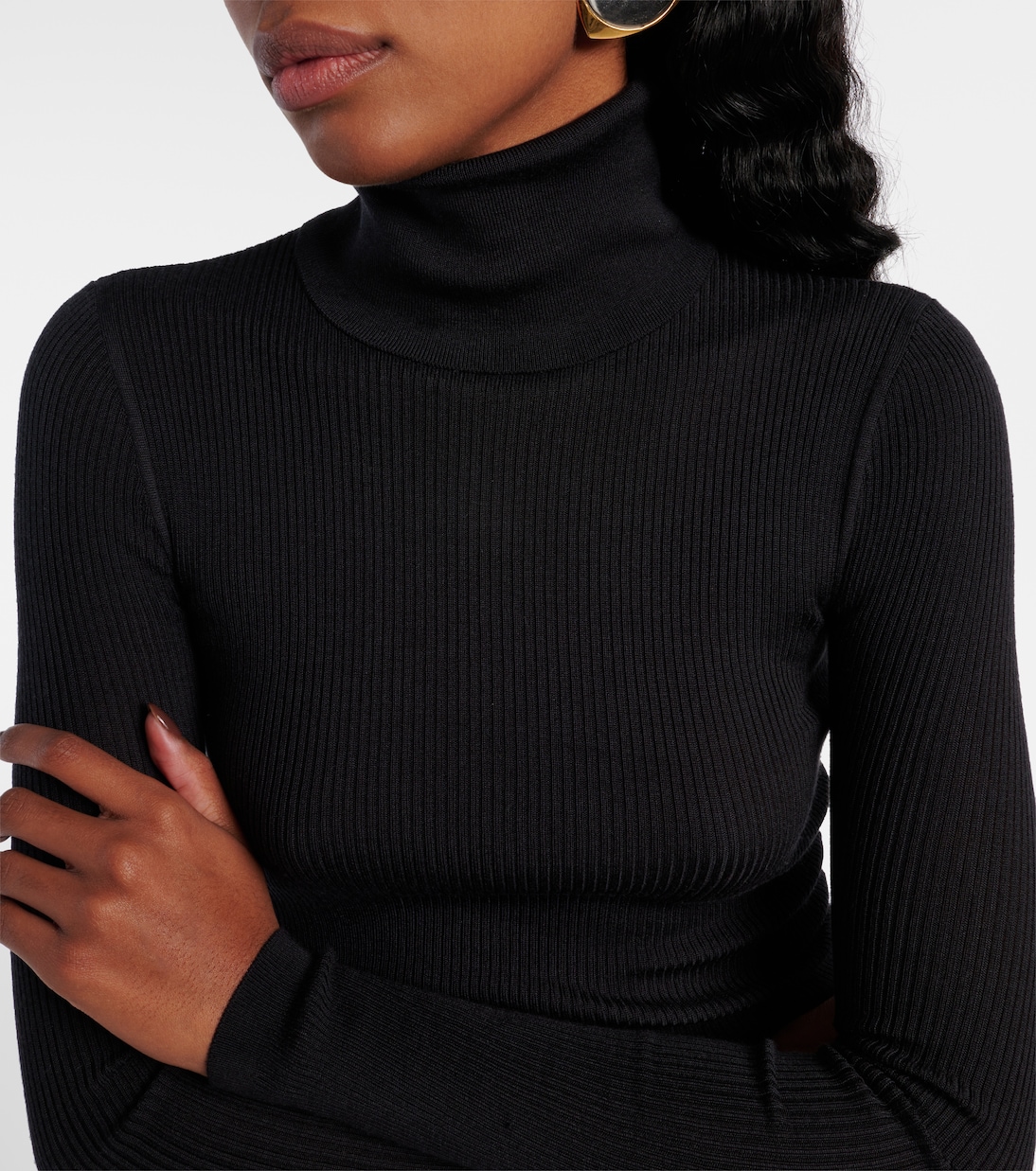 Cashmere, wool and silk turtleneck sweater | Saint Laurent
